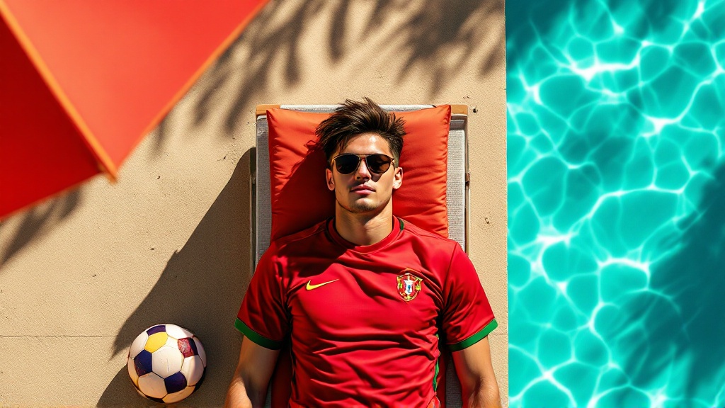 Gráfico de dados original da Golmetria sobre novidade de Portugal na Copa do Mundo, em estilo premium de jornalismo de dados; sem fotos reais, sem semelhança de pessoas reais e sem escudos.