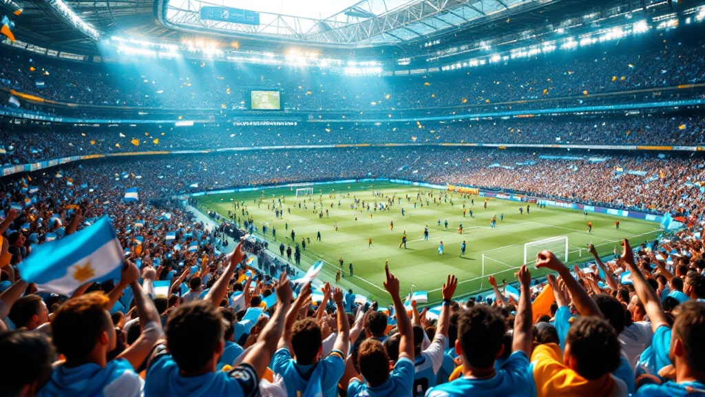 Gráfico de dados original da Golmetria sobre novidade de Argentina na Copa do Mundo, em estilo premium de jornalismo de dados; sem fotos reais, rostos identificáveis ou escudos.