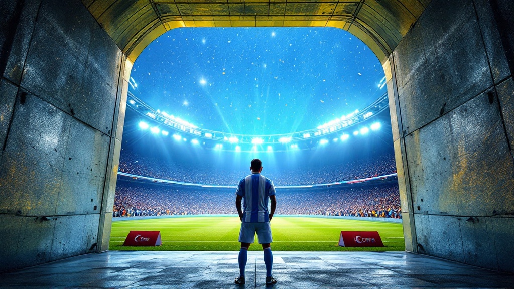 Gráfico de dados original da Golmetria sobre novidade de Argentina na Copa do Mundo, em estilo premium de jornalismo de dados; sem fotos reais, sem semelhança de pessoas reais e sem escudos.